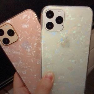 glitter clear soft phone case for iPhone 11 Pro